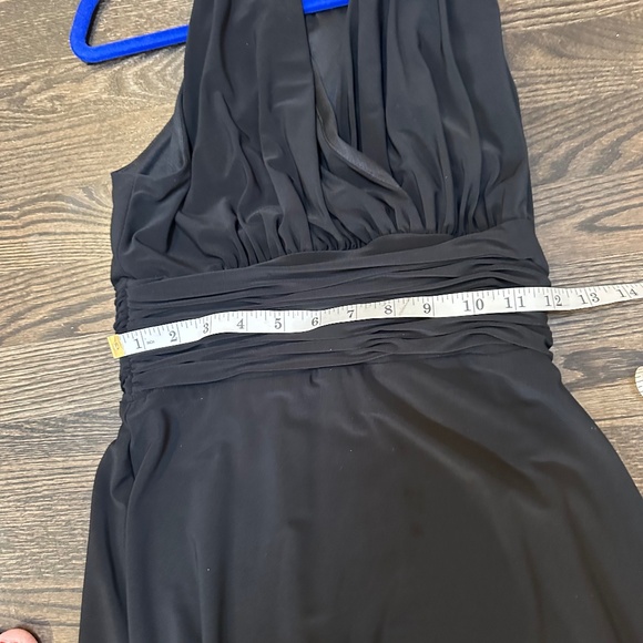 Evan-Picone Black Halter Midi Dress – Size 6‎ - Picture 8 of 8